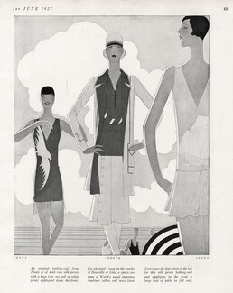 Jenny, Worth, Jenny 1927 Beachwear, Swimwear, Reynaldo Luza