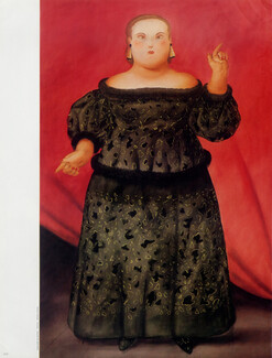 Givenchy 1981 Rubens Style Dress, Bucol, Fernando Botero