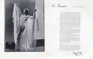 La Féminité, 1937 - Photo Georges Saad, Texte par Maggy Rouff