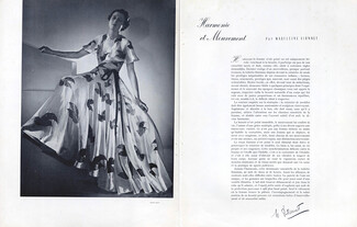 Harmonie et Mouvement, 1937 - Photo Georges Saad, Texte par Madeleine Vionnet