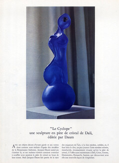 Daum 1969 Le Cyclope, Cristal de Dali