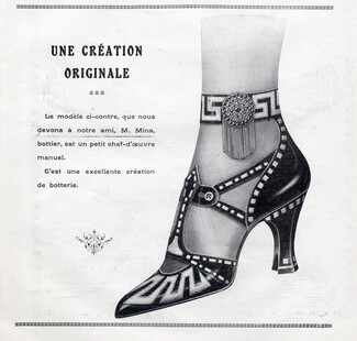 M. Mina (Bottier) 1922 Ornaments for Shoes