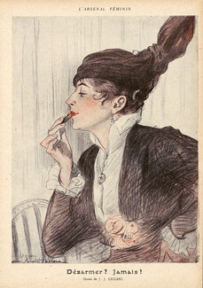 L'Arsenal Féminin, 1917 - Julien Jacques Leclerc Making-up Lipstick