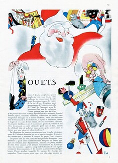 Jouets, 1930 - Raymond Gid Toys, Doll, Santa, Clown, Marionette, Puppet, Text by Raymond Gid, 4 pages