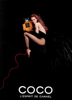 Chanel (Perfumes) 1991 Coco, Vanessa Paradis, Photo Jean-Paul Goude