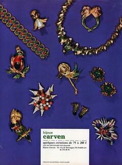 Carven (Jewels) 1969 Necklace, clips