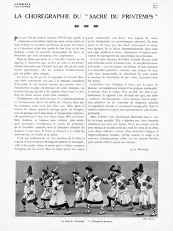 La Chorégraphie du "Sacre du Printemps", 1921 - Theatre Costume, Text by Jean Bernier