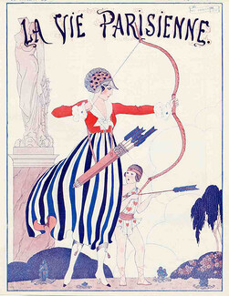 George Barbier 1915 Archer, La Vie Parisienne cover