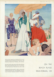 Worth, Bonwit Teller, Best 1931 Beach Plage, J. Bolgar