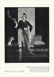 Mary Nowitzky (Couture) 1931 Miss Tilly Losch, Photo Wynn Richards