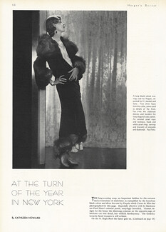 Paquin 1930 Black velvet evening coat, Jewels Paul Flato, Photo de Miro