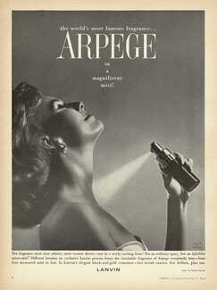 Lanvin (Perfumes) 1960 Arpège, Jewels by Cartier
