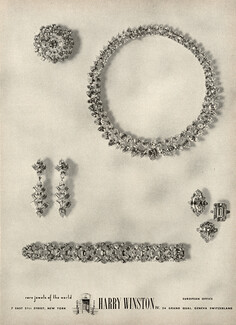 Harry Winston 1956 Necklace, Clip, Earrings, Rings, Bracelet