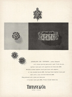 Tiffany & Co. 1956 Turtle Clip, Bracelet, Earrings, Ring