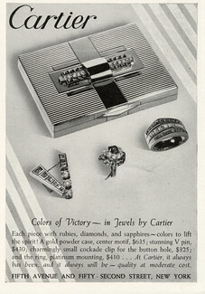 Cartier (High Jewelry) 1942 Colors of Victory, Gold powder case