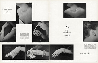 Cartier, Hermès, Boivin, Mauboussin, Boucheron, Van Cleef & Arpels 1948 Photos Figaro