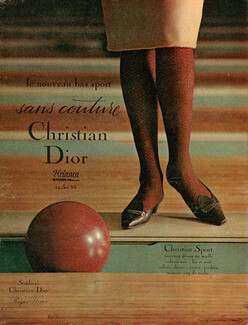Christian Dior (Stockings) 1961 Christior-Sport, Shoes Roger Vivier, Bowling, Photo Kovacs