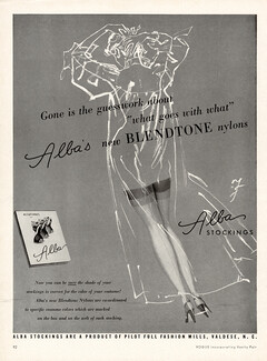 Alba (Stockings) 1953 Blendtone Nylons