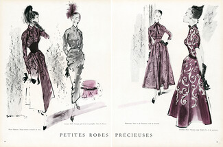 Balmain, Fath, Balenciaga, Christian Dior 1948 Petites Robes Précieuses, Perrot, Ducharne, Jacques Demachy