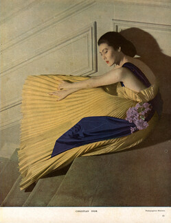 Christian Dior 1949 Evening Gown, Alla Ilchun, Harry Meerson Fashion Photography