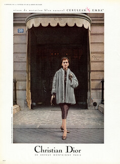 Christian Dior (Fur Clothing) 1957 Mink Coat, Store, 30 Avenue Montaigne, Photo Virginia Thoren