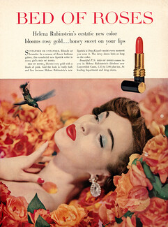 Helena Rubinstein 1958 Bed of Roses, Lipstick, Hummingbird, Colibri