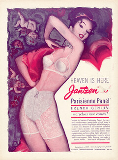 Jantzen (Lingerie) 1960 Parisienne Panel, Panty Girdle, Bra