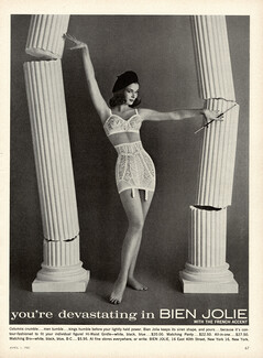 Bien Jolie (Lingerie) 1961 Girdle, Bra, Columns