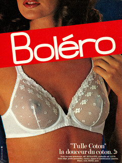 Boléro (Lingerie) 1982 Bra, Tulle Coton