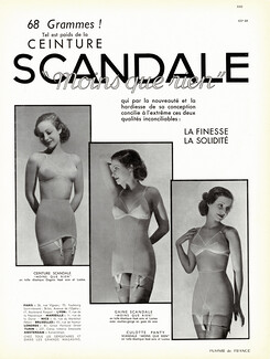 Scandale (Lingerie) 1937 Girdle Corselette