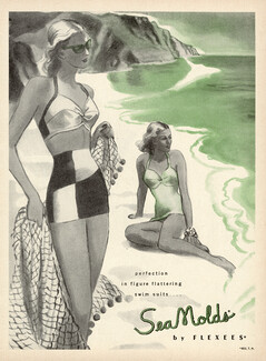 Flexees (Swimwear) 1947 SeaMolds, Swim Suits