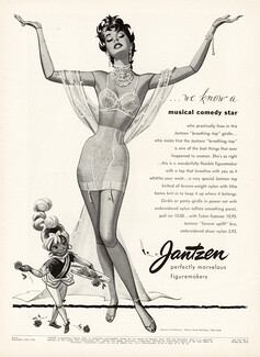 Jantzen (Lingerie) 1953 Girdle, Bra, Musical Comedy Star