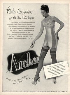 Archer (Hosiery) 1947 Girdle, Bra, Stockings