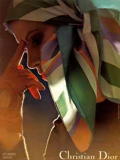 Christian Dior (Fashion Goods) 1973 Scarf, Gloves, Photo Daniel Eichhorn