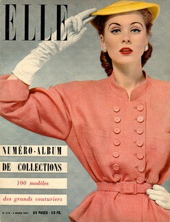 Balenciaga 1951 Tailleur, Elle Cover, Photo Chevalier