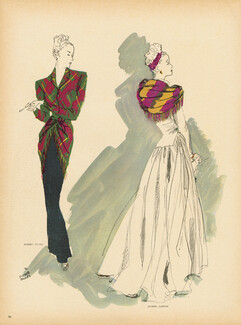 Pierre Pagès 1946 Jeanne Lanvin, Robert Piguet, evening gown
