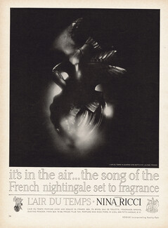 Nina Ricci (Perfumes) 1962 L'Air du Temps, French Nightingale, Lalique