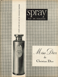 Christian Dior (Perfumes) 1961 Miss Dior, Spray, Atomiser