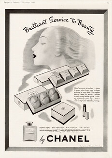 Chanel (Cosmetics) 1943 Face Powder Hand Soap Toilet Soap Lipstick N°5