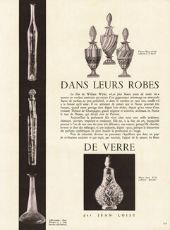 Dans leurs Robes de Verre, 1948 - Piver L.T. & Houbigant (Perfumes) Antique Bottles, Texte par Jean Loisy, 4 pages