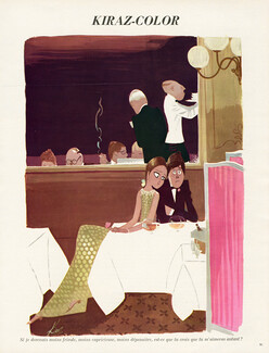 Edmond Kiraz 1969 "Si je devenais moins frivole...", Restaurant, Kiraz-Color