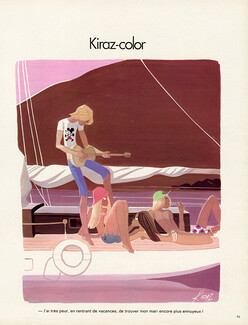 Edmond Kiraz 1972 Boat, Summer, Adultery, Les Parisiennes