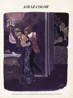 Edmond Kiraz 1970 "Il y a une panne d'électricité" Party, Kiraz-Color