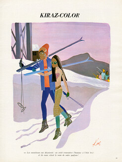Edmond Kiraz 1971 "Les moniteurs me déçoivent...", Ski, Kiraz-Color