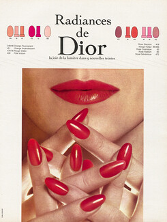 Christian Dior (Cosmetics) 1968 Radiances, Nail Polish, Lipstick (L)