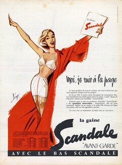 Scandale (Lingerie) 1956 Gaine "Avant-Garde", Girdle, Diaz