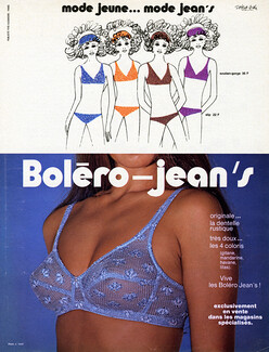 Boléro (Lingerie) 1974 Boléro-jean's, Robert Ledu, Photo J. Leral