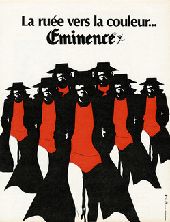 Eminence (Men's Underwear) 1973 d'après René Gruau (red) (L)