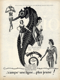 Hippocamp (Swimwear) 1961 Maillot de bain, Seahorse