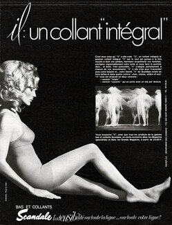 Scandale (Stockings) 1970 Collant Intégral, Tights Hosiery, Photo G. Petit (L)